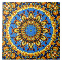 装飾的なタラベラは国のフランス人のタイルに会います