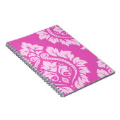 装飾的なダマスク織の芸術I -暗いピンクのライト ノートブック (右側)