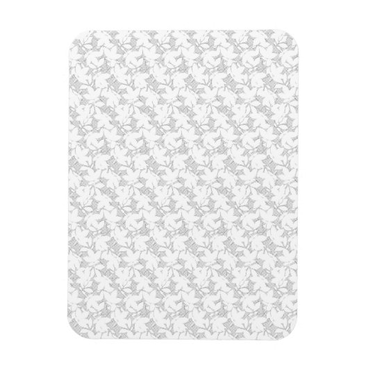 装飾的なデザイン・ナンバー・ナイン マグネット (縦)