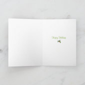 装飾的なトナカイのクリスマスの休日カード シーズンカード (内部)