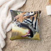 装飾的なトラの枕 クッション (ブランケット)