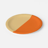 装飾的なハーフ＆ハーフ ペーパープレート (アングル)