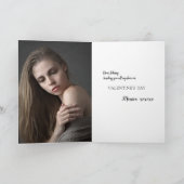 装飾的なバレンタイングカード シーズンカード (内部)