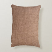 装飾的なパターン素朴なバーラップのモノグラム アクセントクッション (裏面(縦))