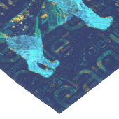 装飾的なビーグル犬犬 ショートテーブルランナー (コーナー)