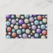 装飾的なビーズパターン名刺 名刺 (裏面)