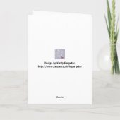 装飾的なフローラデザイン シーズンカード (裏面)