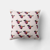 装飾的なブルヘッド クッション (裏面)