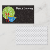 装飾的なプレートボールの道具シェフのケータリングのBu… 名刺 (正面/裏面)