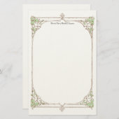 装飾的なボーダー 便箋 (正面/裏面)