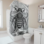 装飾的なマルハナバチ シャワーカーテン (インサイチュ)