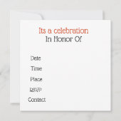 装飾的なマンダラ 招待状 (裏面)