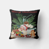 装飾的なメリークリスマスサンタ クッション (裏面)