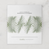 装飾的なヤシの木 プレイスカード (外部開封)