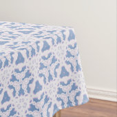 装飾的なレース三角形（青） テーブルクロス (インサイチュ)