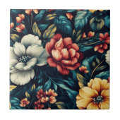 装飾的なローズセラミックタイル 屋内床用 タイル (正面)