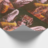 装飾的なヴィンテージの天使の包装紙 ラッピングペーパー (角)