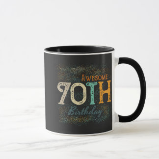 装飾的なヴィンテージ素晴らし70歳の誕生日 マグカップ