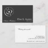 装飾的な万年筆 名刺 (正面/裏面)