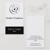 装飾的な万年筆 名刺 (正面/裏面)