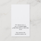 装飾的な万年筆 名刺 (裏面)