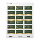 装飾的な冬の宛名ラベル ラベル (フルシート)