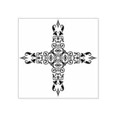 装飾的な十字印 ラバースタンプ (インプリント)