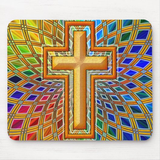 装飾的な十字 マウスパッド (正面)
