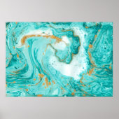 装飾的な大理石のテクスチャ抽象芸術絵画の。ターク ポスター (正面)