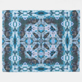 装飾的な天然冬のオオカミの精神のシャーマンの車輪 フリースブランケット (正面(横))