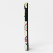 装飾的な孔雀およびカラフルな花 Case-Mate iPhoneケース (裏面/左)