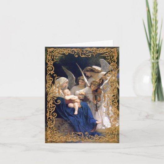 装飾的な宗教クリスマスカード シーズンカード (正面)