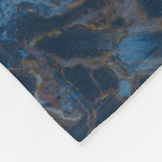 装飾的な宝石用原石の生命の神聖な幾何学の花 フリースブランケット (角)