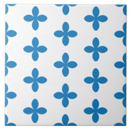 装飾的な幾何学的ヴィンテージの青いパターン。 タイル