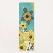 装飾的な庭の花 ヨガマット (正面)