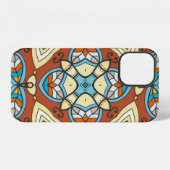 装飾的な手描きのシームレスパターン。カラフルな iPhoneケース (裏面横)