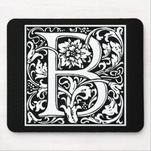 装飾的な手紙のイニシャル"B" マウスパッド