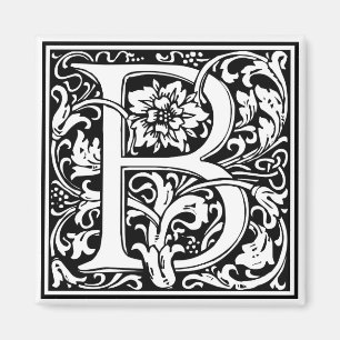 装飾的な手紙のイニシャル"B" マグネット