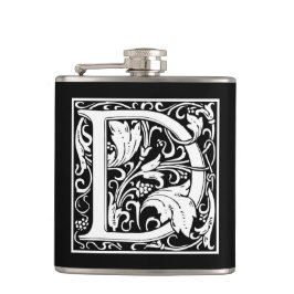 装飾的な手紙のイニシャル"D" フラスク