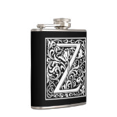 装飾的な手紙のイニシャル"Z" フラスク (右)