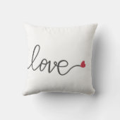 装飾的な文字とハート クッション (裏面)