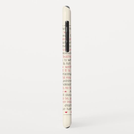 装飾的な文字の必要なものの感動的な詩 Case-Mate iPhoneケース (裏面/左)