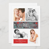 装飾的な旗の数々のな写真の休日カード シーズンカード (正面/裏面)