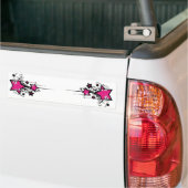 装飾的な星のステッカー バンパーステッカー (トラック上)