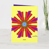 装飾的な曼荼羅のバースデー・カード カード (裏面)