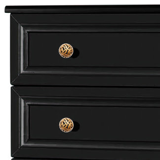 装飾的な木製スクロールワークオーブ セラミックノブ