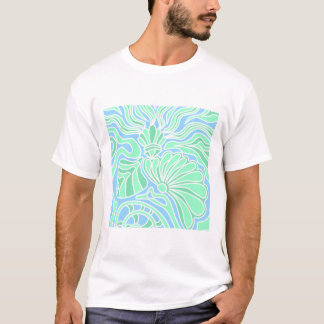 装飾的な水中テーマの設計 Tシャツ