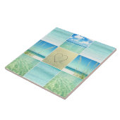 装飾的な海のビーチのタイル タイル (側面)