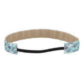 装飾的な海の波の背景 アスレチックヘッドバンド (裏面)