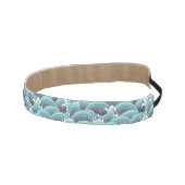 装飾的な海の波の背景 アスレチックヘッドバンド (右)